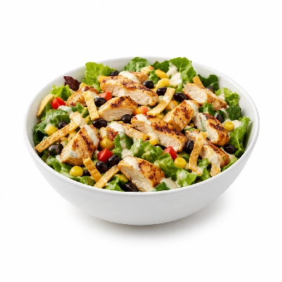 Barro's Pizza Salad Southwest BBQ Chicken with Ranch Dressing