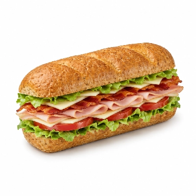 Barro's Pizza Sub Club on Wheat Large