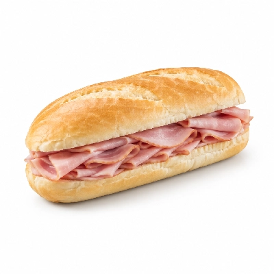 Barro's Pizza Sub Ham on White Large