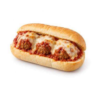 Barro's Pizza Sub Meatball on White Small