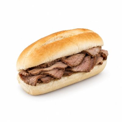 Barro's Pizza Sub Roast Beef on White Small