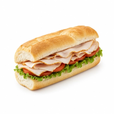 Barro's Pizza Sub Turkey on White Small