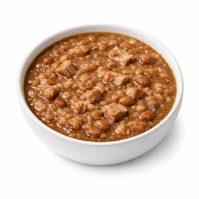 Bean and pork soup canned, condensed