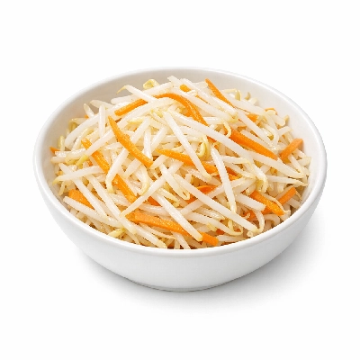 Bean sprouts with carrots