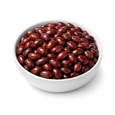 Beans adzuki mature seed cooked boiled with salt
