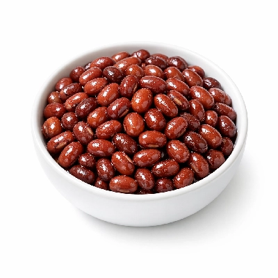 Beans adzuki mature seeds cooked boiled without salt