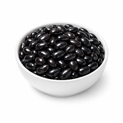 Beans black turtle soup mature seeds cooked boiled without salt