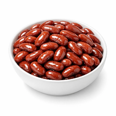 Beans kidney california red mature seeds cooked boiled without salt