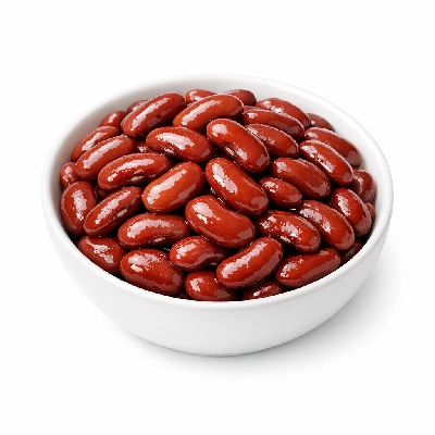 Kidney beans boiled without salt