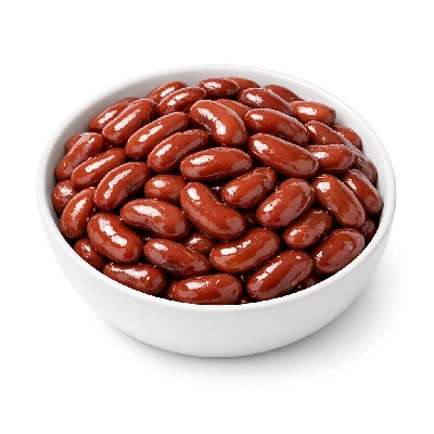 Beans kidney red mature seeds canned drained solids rinsed in tap water