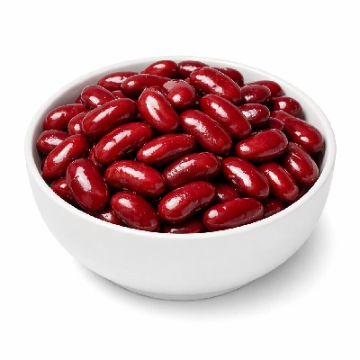 Beans kidney royal red mature seeds cooked boiled without salt