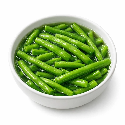 Beans snap green canned no salt added solids and liquids