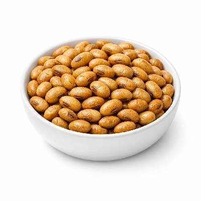 Soybeans mature seeds dry roasted