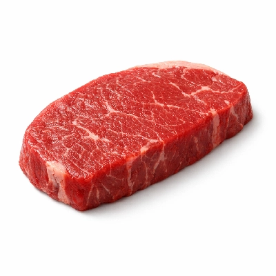 Beef australian grass-fed loin top sirloin cap-off steak roast boneless separable lean and fat raw