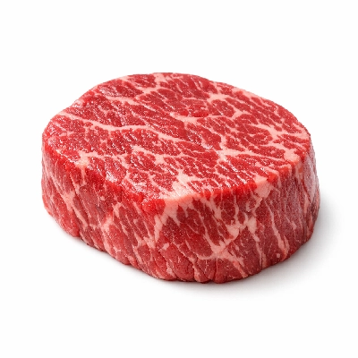 Beef australian wagyu loin tenderloin steak roast boneless separable lean and fat aust. marble score 4 5 raw
