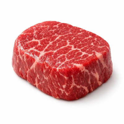 Beef australian wagyu loin tenderloin steak roast boneless separable lean and fat aust. marble score 9 raw