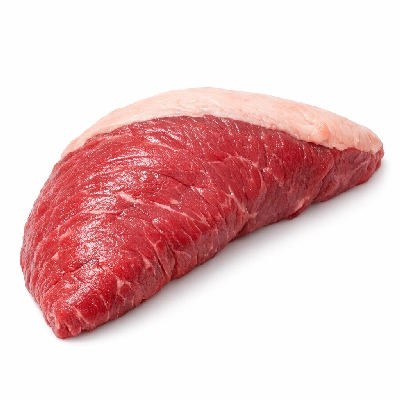 Beef bottom sirloin tri-tip roast separable lean and fat trimmed to 0" all grades raw