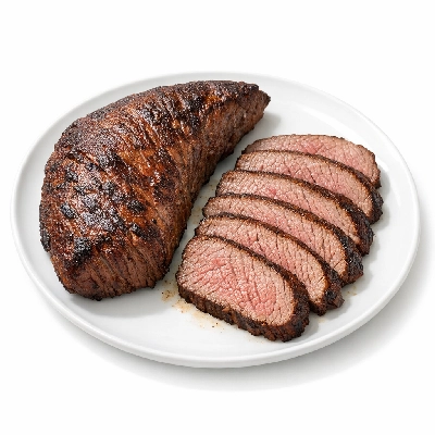 Beef bottom sirloin tri-tip separable lean only trimmed to 0" fat choice cooked roasted