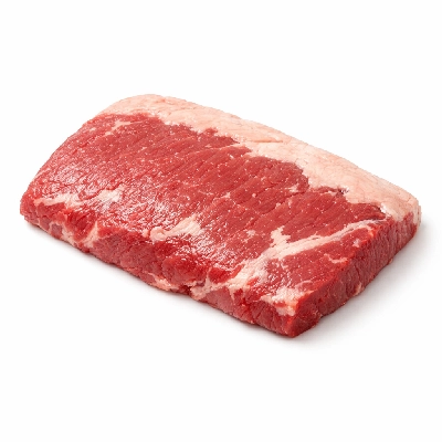 Beef brisket flat half boneless separable lean and fat trimmed to 0" choice raw
