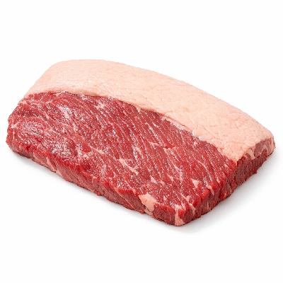 Beef brisket flat half separable lean and fat trimmed to 1/8" select raw