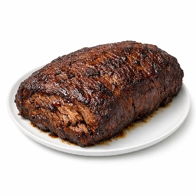 Beef brisket whole separable lean only trimmed to 0" fat all grades cooked braised