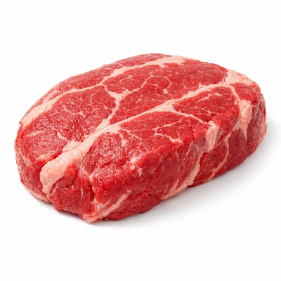 Beef chuck arm pot roast separable lean and fat trimmed to 1/8" choice raw