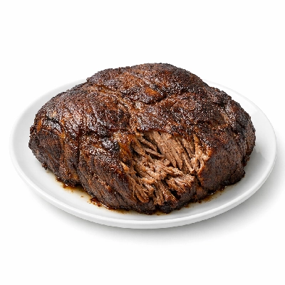Beef chuck arm pot roast separable lean only trimmed to 1/2" fat prime cooked braised