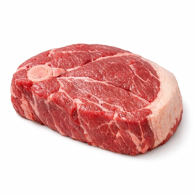 Beef chuck arm pot roast separable lean only trimmed to 1/2" fat prime raw
