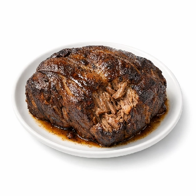 Beef chuck arm pot roast separable lean only trimmed to 1/8" fat all grades cooked braised