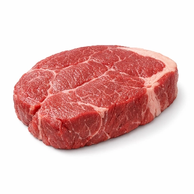 Beef chuck arm pot roast separable lean only trimmed to 1/8" fat all grades raw