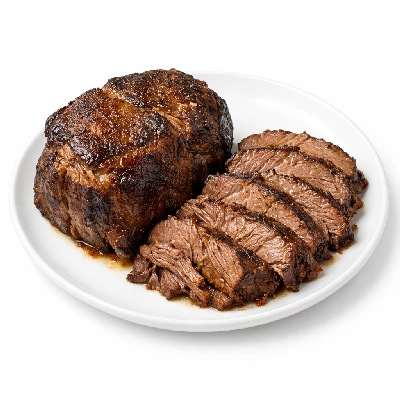 Beef chuck arm pot roast separable lean only trimmed to 1/8" fat select cooked braised