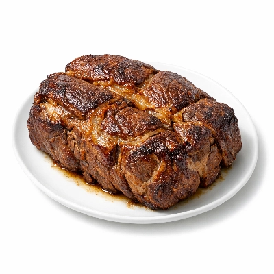 Beef chuck blade roast separable lean and fat trimmed to 1/8" all grades cooked braised top steak