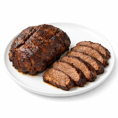 Beef chuck blade roast separable lean only trimmed to 0" fat choice cooked braised top steak