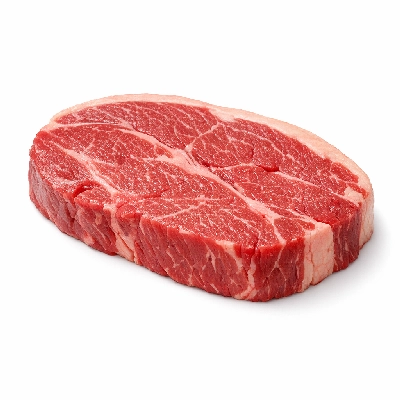 Beef chuck blade roast separable lean only trimmed to 1/4" fat all grades raw top steak