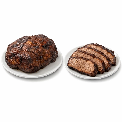 Beef chuck clod roast separable lean only trimmed to 0" fat usda choice cooked roasted