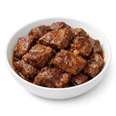 Beef chuck clod steak separable lean and fat trimmed to 0" usda select cooked braised