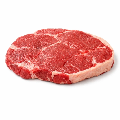 Beef chuck clod steak separable lean and fat trimmed to 1/4" all grades raw