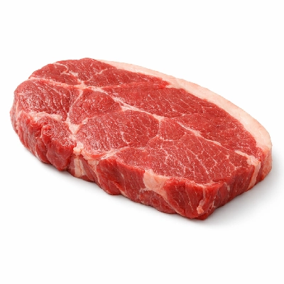 Beef chuck clod steak separable lean and fat trimmed to 1/4" usda select raw