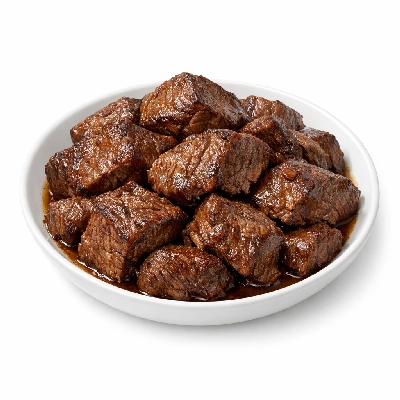 Beef chuck clod steak separable lean only trimmed to 0" fat usda choice cooked braised