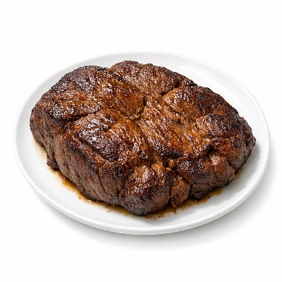Beef chuck clod steak separable lean only trimmed to 1/4" fat all grades cooked braised