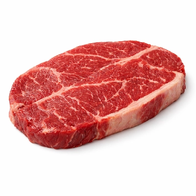 Beef chuck clod steak separable lean only trimmed to 1/4" fat all grades raw