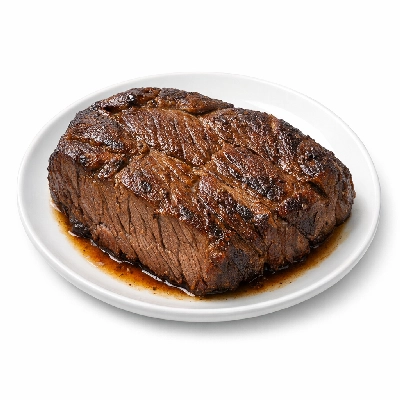 Beef chuck clod steak separable lean only trimmed to 1/4" fat usda choice cooked braised