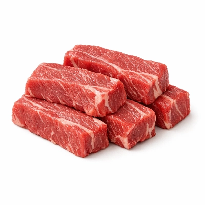 Beef chuck eye country-style ribs boneless separable lean only trimmed to 0" fat choice raw