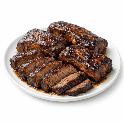 Beef chuck eye country-style ribs boneless separable lean only trimmed to 0" fat select cooked braised