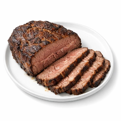 Beef chuck eye roast boneless america's separable lean and fat trimmed to 0" select cooked roasted