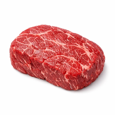 Beef chuck eye roast boneless america's separable lean and fat trimmed to 0" select raw