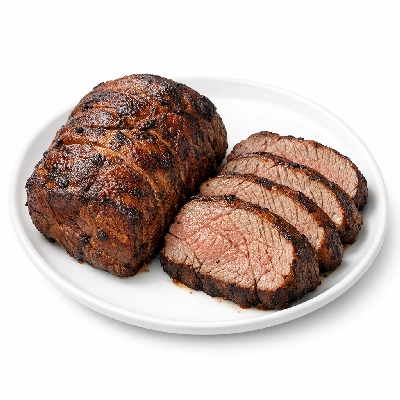 Beef chuck eye roast boneless america's separable lean only trimmed to 0" fat all grades cooked roasted