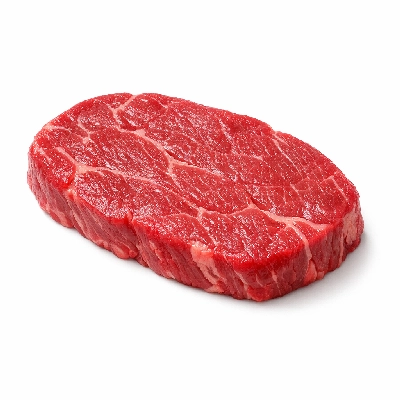 Beef chuck eye steak boneless separable lean only trimmed to 0" fat select raw