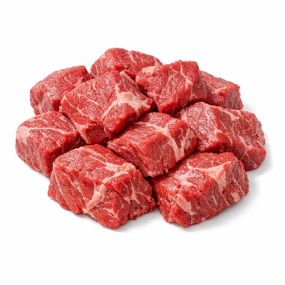 Beef chuck for stew separable lean and fat select raw
