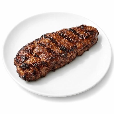 Beef chuck mock tender steak separable lean and fat trimmed to 0" usda select cooked broiled